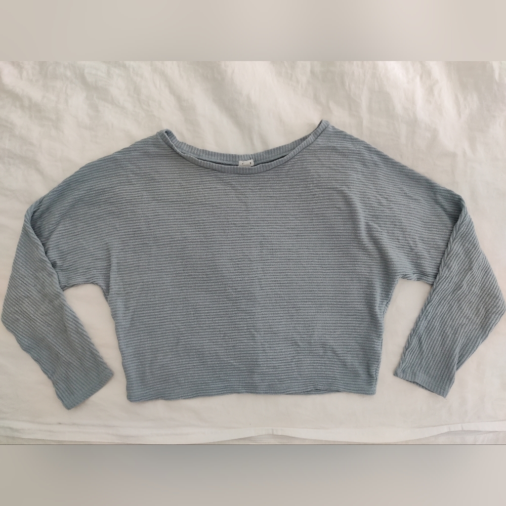 Garage dusty blue bat sleeve sweater